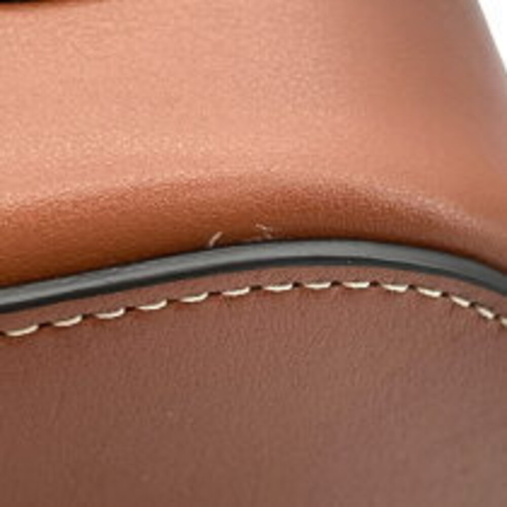 Celine Cuir Triomphe Shoulder Bag Brown Leather - Picture 9 of 9
